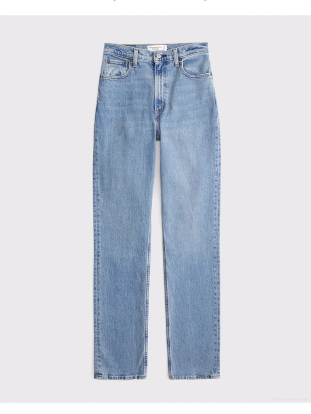 Abercrombie & Fitch Light Blue The ‘90s straight ultra high rise jeans